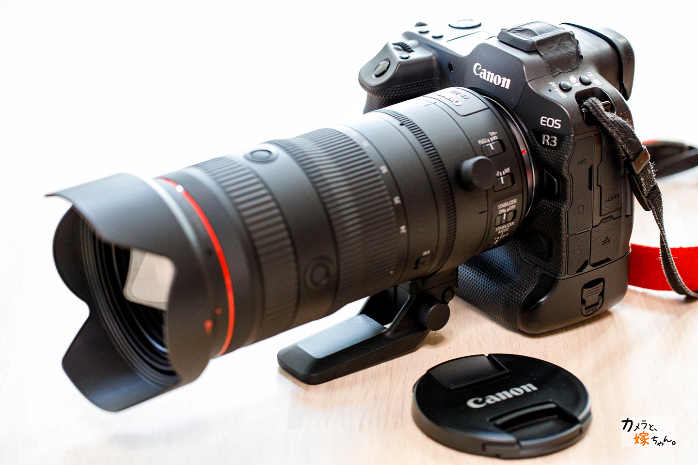 EOS R3に装着したRF24-105mm F2.8 L IS USM Z